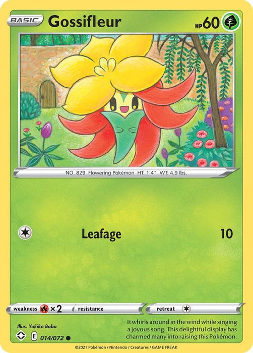 Gossifleur (#014/072) (Shining Fates) Near Mint Reverse Holofoil
