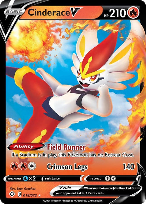 Cinderace V (#018/072) (Shining Fates)