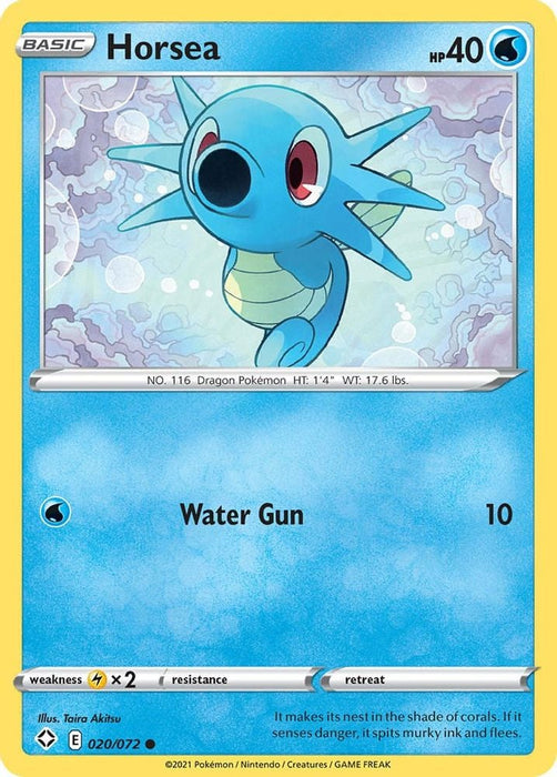 Horsea (#020/072) (Shining Fates) Near Mint Reverse Holofoil