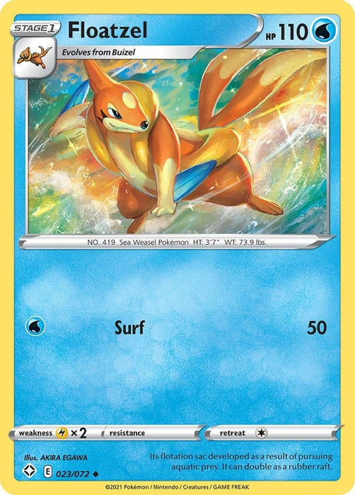Floatzel (#023/072) (Shining Fates)