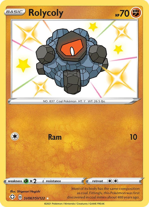 Rolycoly (#SV067/SV122) (Shining Fates: Shiny Vault) Near Mint Holofoil