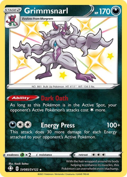 Grimmsnarl (#SV085/SV122) (Shining Fates: Shiny Vault)
