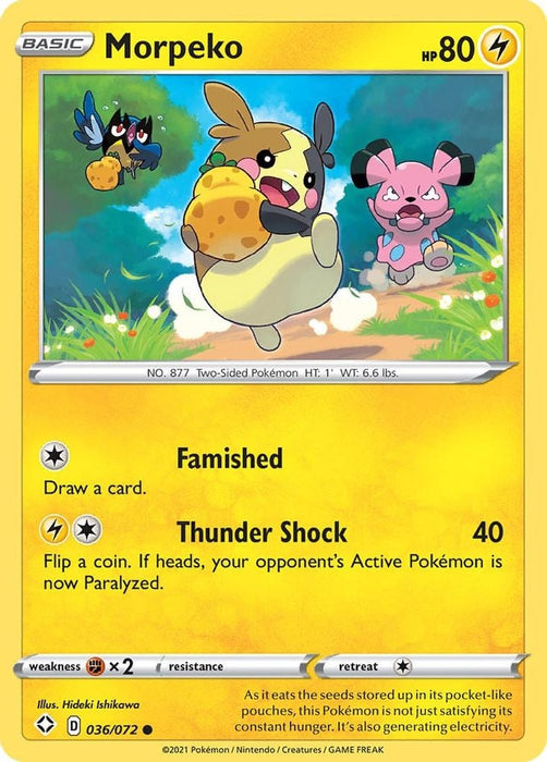 Morpeko 036 (#036/072) (Shining Fates)