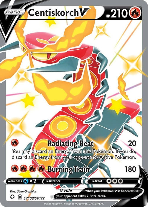 Centiskorch V (#SV108/SV122) (Shining Fates: Shiny Vault)