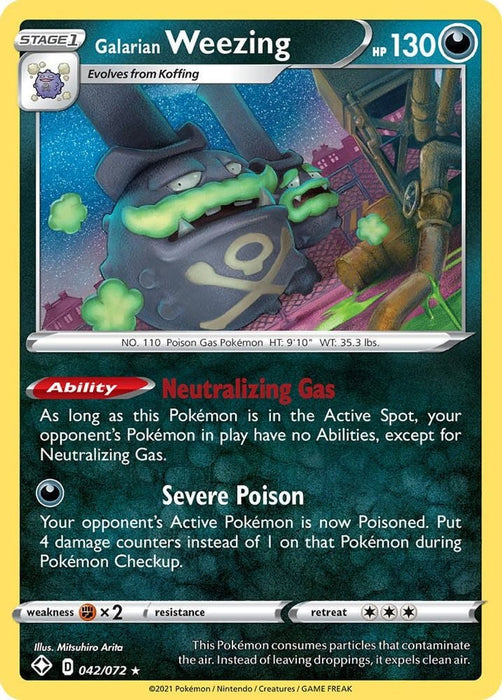 Galarian Weezing (#042/072) (Shining Fates)