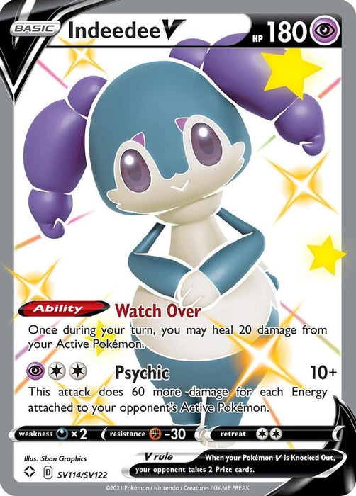 Indeedee V (#SV114/SV122) (Shining Fates: Shiny Vault) Near Mint Holofoil