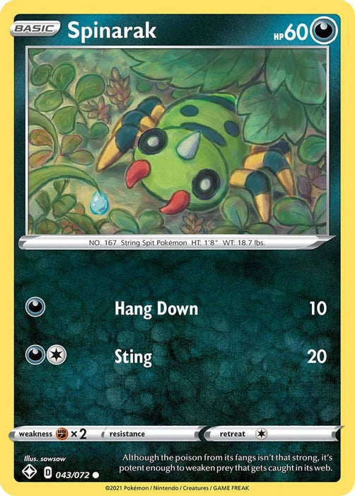Spinarak (#043/072) (Shining Fates)