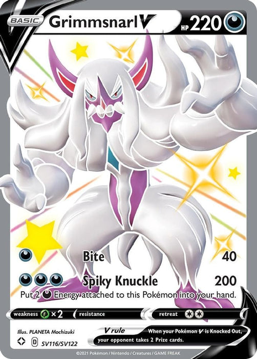 Grimmsnarl V (#SV116/SV122) (Shining Fates: Shiny Vault)