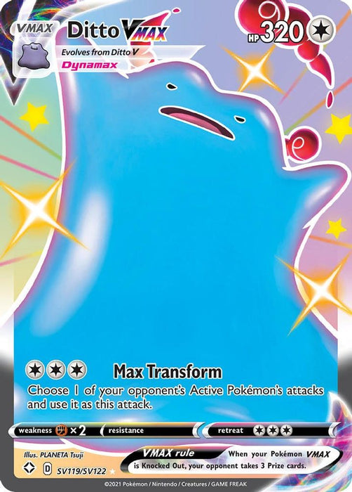 Ditto VMAX (#SV119/SV122) (Shining Fates: Shiny Vault) Near Mint Holofoil