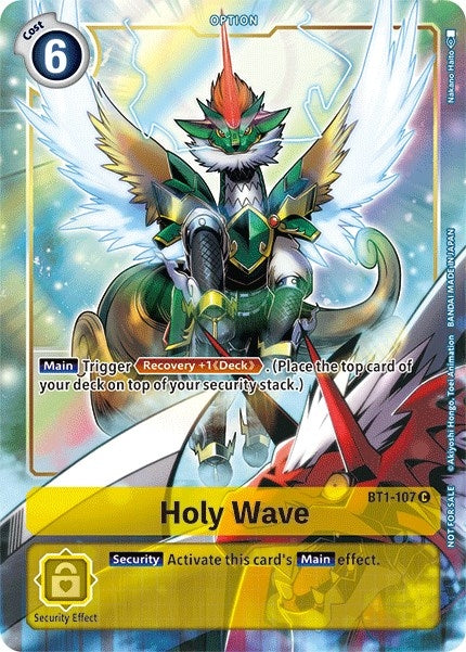 Image for Holy Wave - BT1-107 (Dash Pack Ver. 1.5) (BT1-107 C) - Digimon Card Game