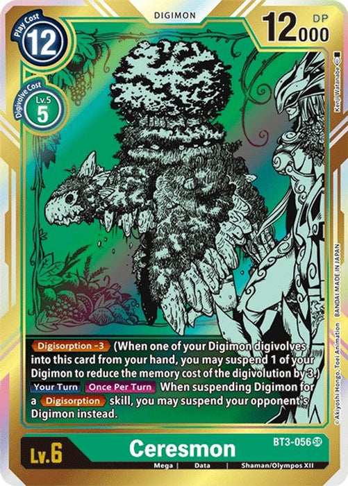 Ceresmon (Alternate Art) (#BT3-056 SR) (Release Special Booster 1.5) Near Mint Foil