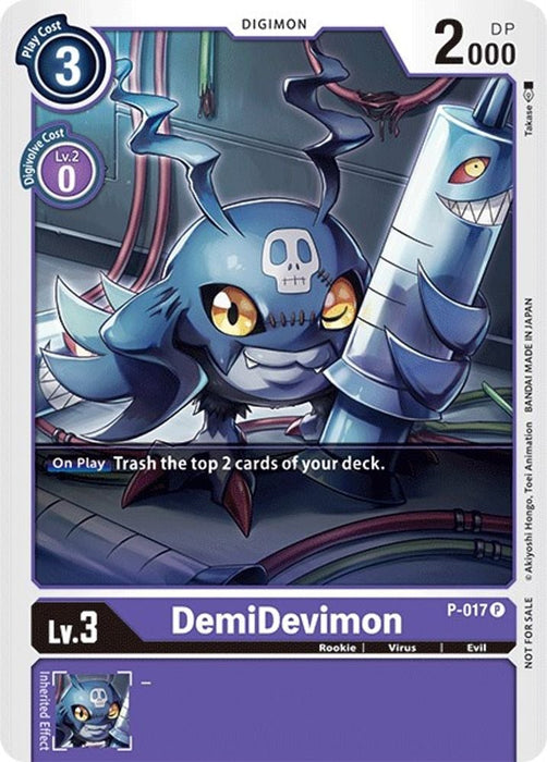 DemiDevimon - P-017 (#P-017 P) (Digimon Promotion Cards) Near Mint
