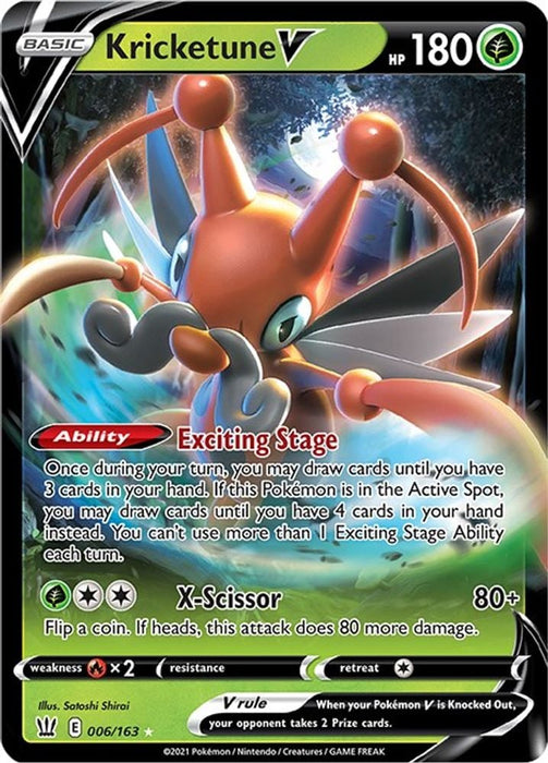 Kricketune V (#006/163) (SWSH05: Battle Styles)