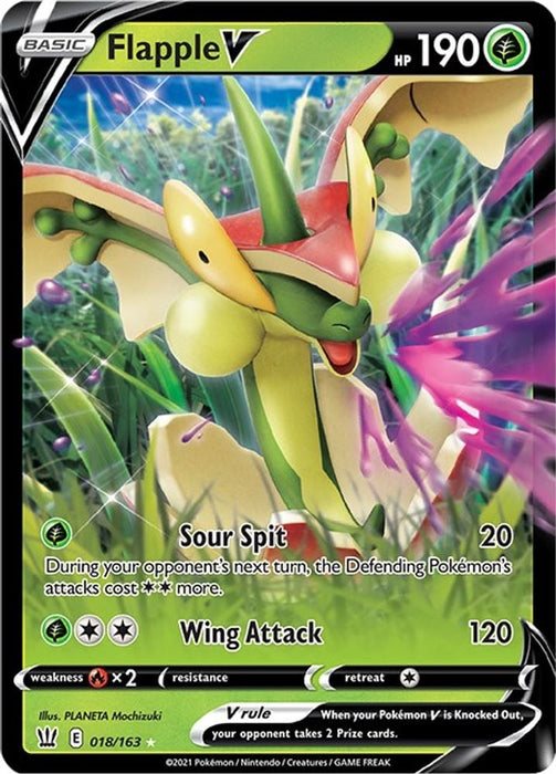 Flapple V (#018/163) (SWSH05: Battle Styles)