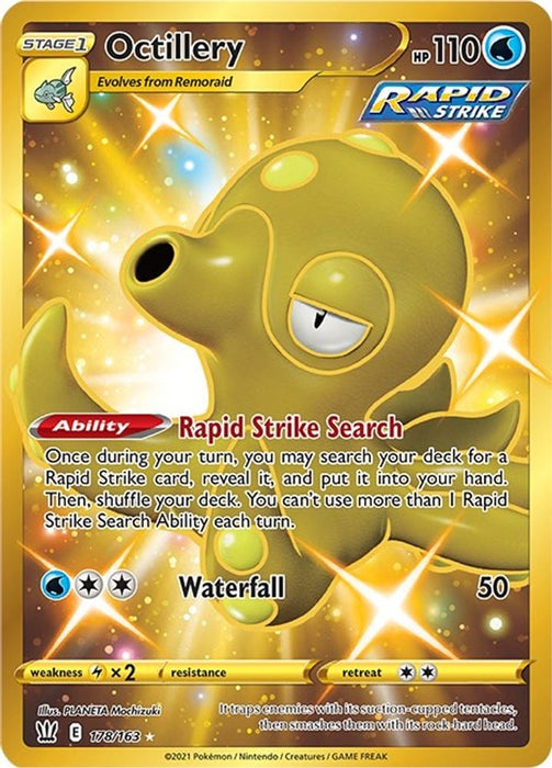 Octillery Secret (#178/163) (SWSH05: Battle Styles) Near Mint Holofoil