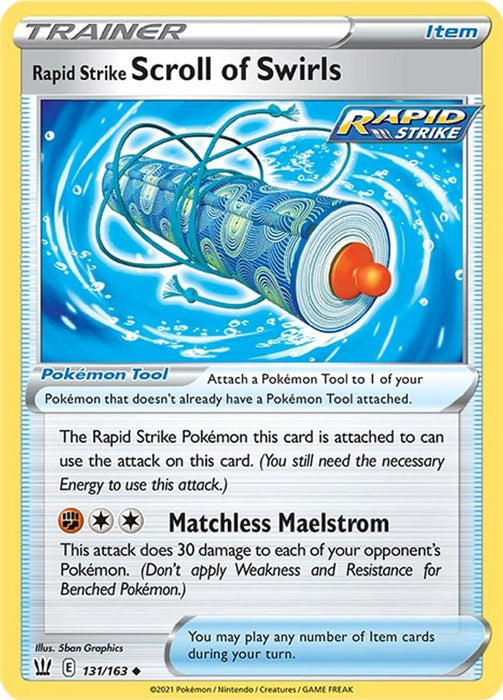 Rapid Strike Scroll of Swirls (#131/163) (SWSH05: Battle Styles)