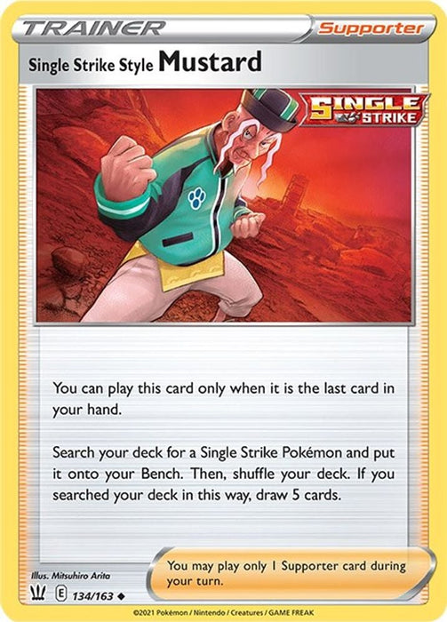 Single Strike Style Mustard (#134/163) (SWSH05: Battle Styles) Near Mint
