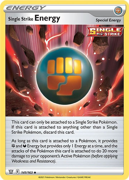 Single Strike Energy (#141/163) (SWSH05: Battle Styles)