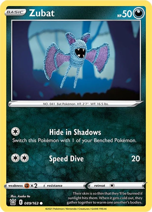 Zubat (#089/163) (SWSH05: Battle Styles) Near Mint