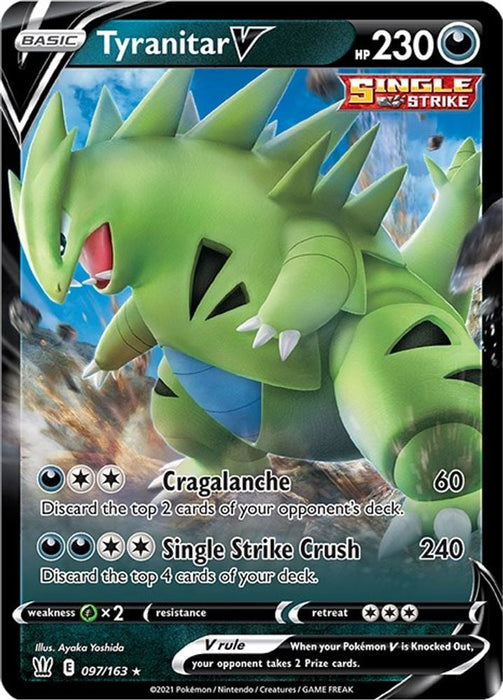Tyranitar V (#097/163) (SWSH05: Battle Styles)