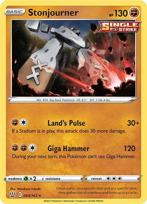 Stonjourner (#084/163) (SWSH05: Battle Styles)