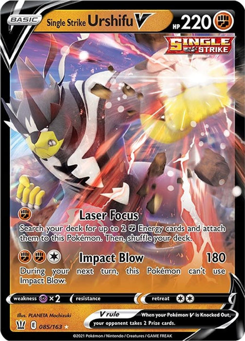 Single Strike Urshifu V (#085/163) (SWSH05: Battle Styles)