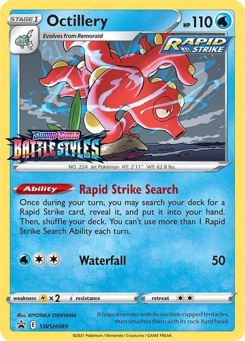 Octillery - SWSH089 (Prerelease) (#SWSH089) (SWSH: Sword & Shield Promo Cards)