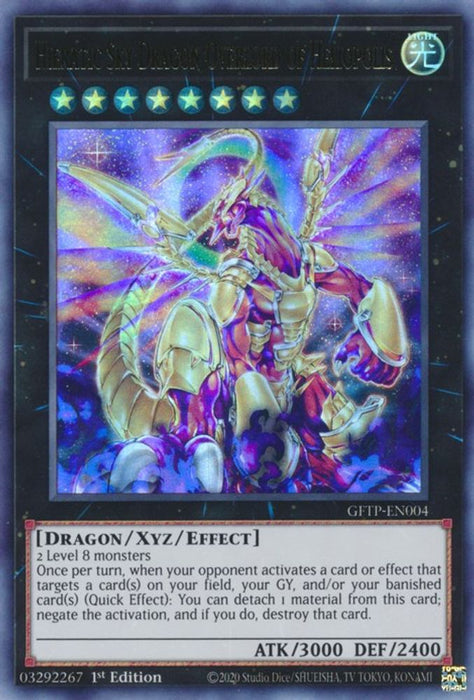 Hieratic Sky Dragon Overlord of Heliopolis (#GFTP-EN004) (Ghosts From the Past) Near Mint 1st Edition