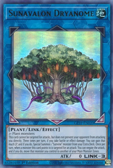 Sunavalon Dryanome (#GFTP-EN020) (Ghosts From the Past) Near Mint 1st Edition