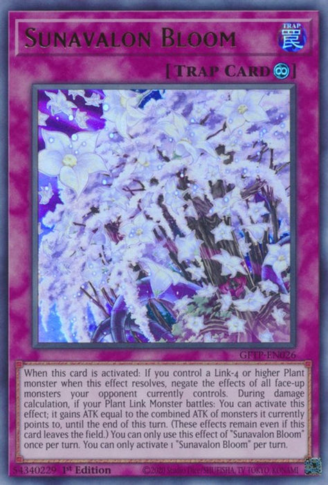 Sunavalon Bloom (#GFTP-EN026) (Ghosts From the Past) Near Mint 1st Edition