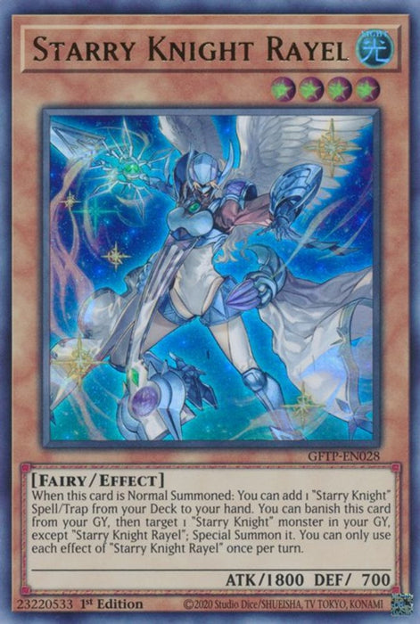 Starry Knight Rayel (#GFTP-EN028) (Ghosts From the Past) Near Mint 1st Edition