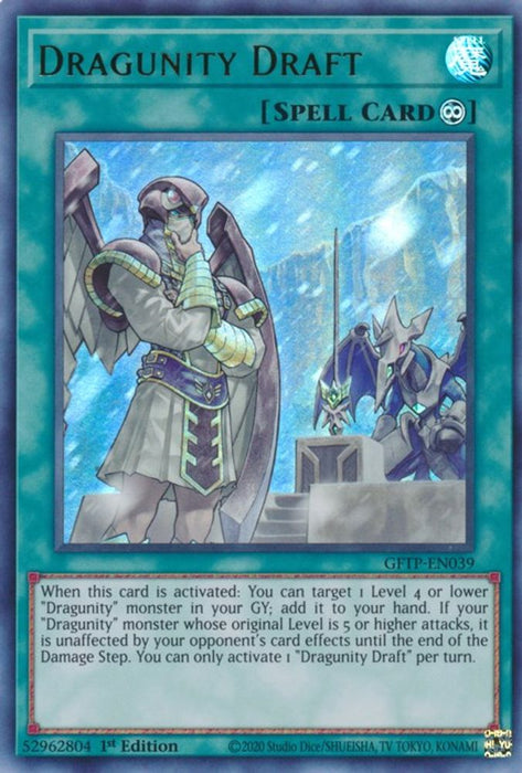 Dragunity Draft (#GFTP-EN039) (Ghosts From the Past) Near Mint 1st Edition