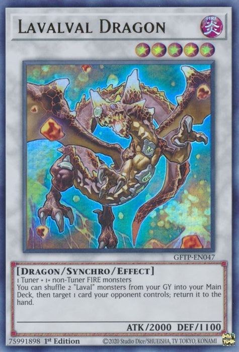 Lavalval Dragon (#GFTP-EN047) (Ghosts From the Past) Near Mint 1st Edition