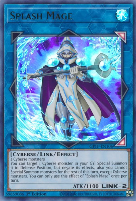 Splash Mage (#GFTP-EN106) (Ghosts From the Past) Near Mint 1st Edition