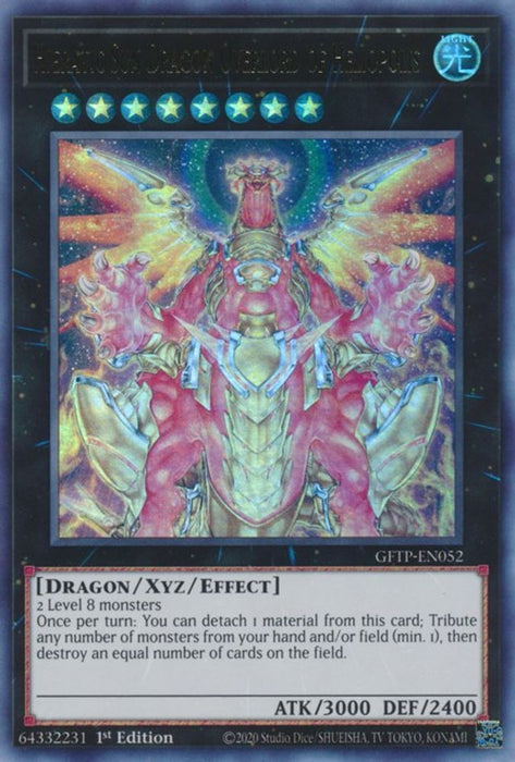 Hieratic Sun Dragon Overlord of Heliopolis (#GFTP-EN052) (Ghosts From the Past) Near Mint 1st Edition