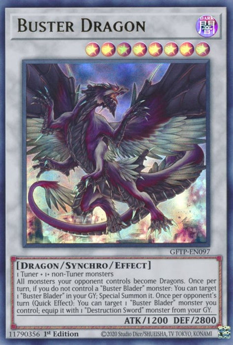 Buster Dragon (#GFTP-EN097) (Ghosts From the Past) Near Mint 1st Edition
