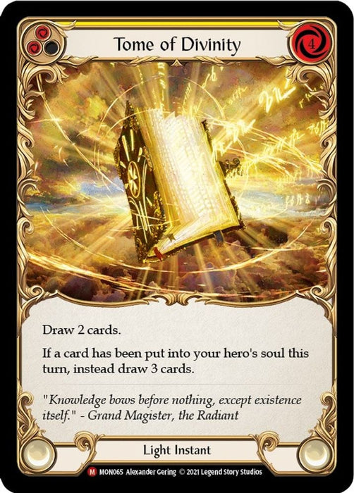 Tome of Divinity (#MON065) (Monarch) Near Mint 1st Edition Rainbow Foil
