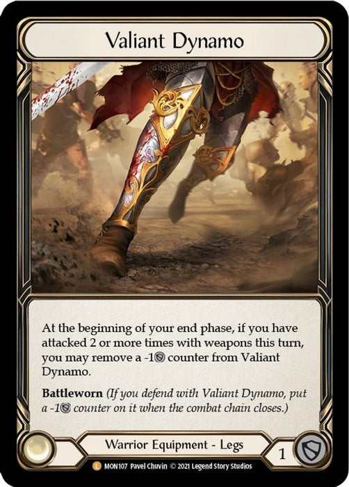 Valiant Dynamo (#MON107) (Monarch) Near Mint Unlimited Edition Rainbow Foil