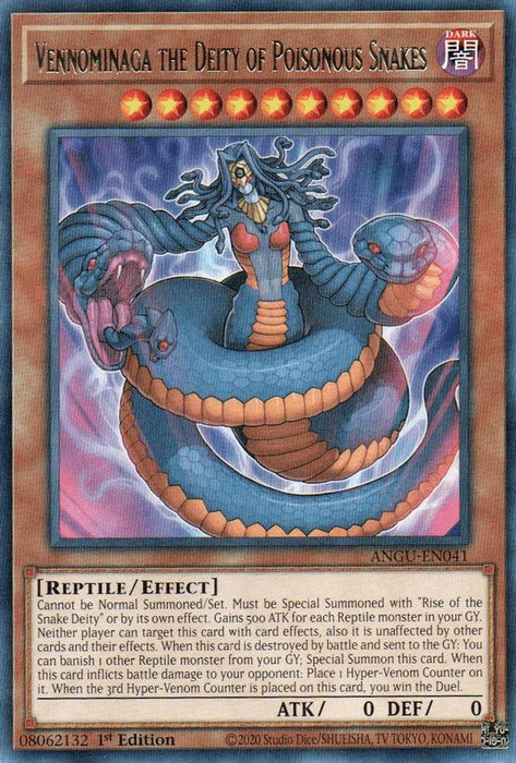 Vennominaga the Deity of Poisonous Snakes (#ANGU-EN041) (Ancient Guardians) Near Mint 1st Edition