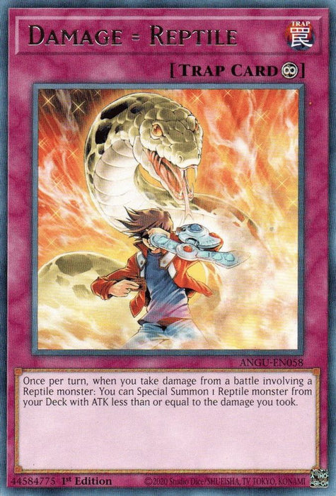 Damage = Reptile (#ANGU-EN058) (Ancient Guardians) Near Mint 1st Edition