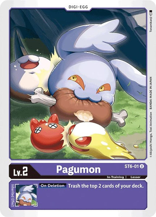 Pagumon (#ST6-01 U) (Starter Deck 06: Venomous Violet) Near Mint