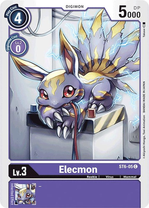 Elecmon (#ST6-05 C) (Starter Deck 06: Venomous Violet) Near Mint