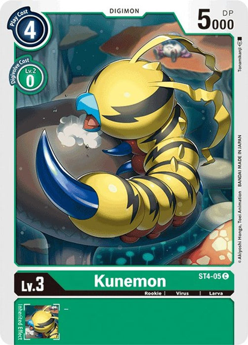 Kunemon (#ST4-05 C) (Starter Deck 04: Giga Green) Near Mint