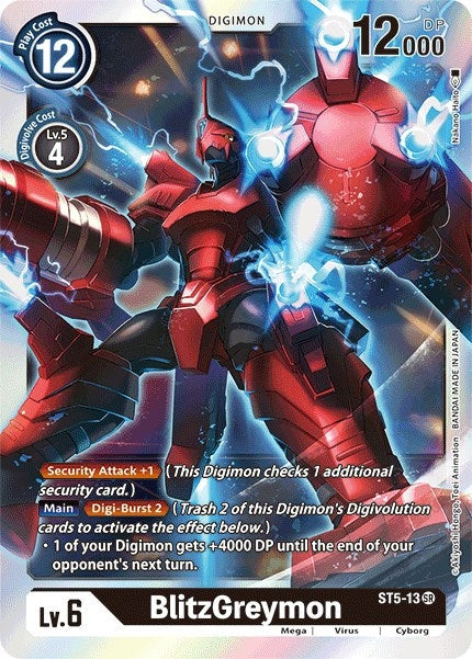 Image for BlitzGreymon (ST5-13 SR) - Digimon Card Game