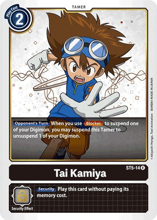 Tai Kamiya (#ST5-14 R) (Starter Deck 05: Machine Black) Near Mint