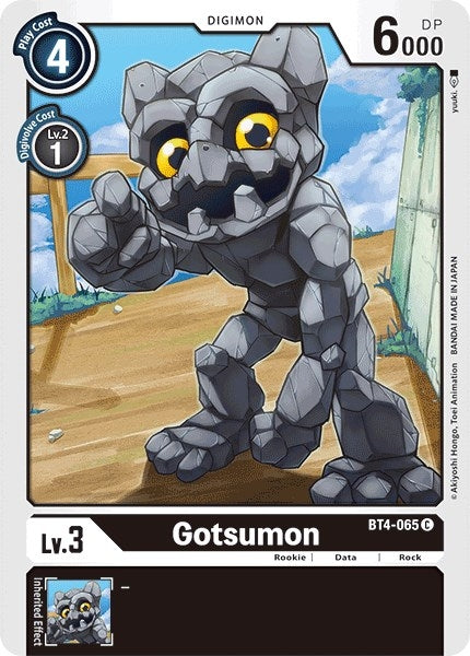 Image for Gotsumon (BT4-065 C) - Digimon Card Game