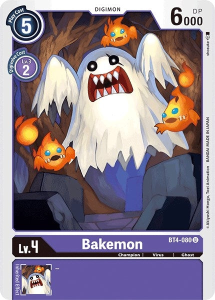 Image for Bakemon (BT4-080 U) - Digimon Card Game