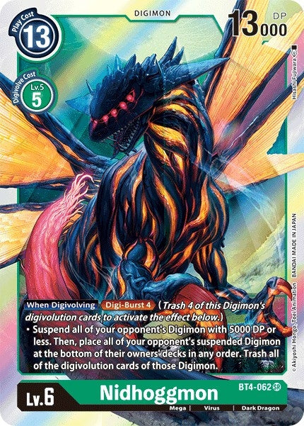 Image for Nidhoggmon (BT4-062 SR) - Digimon Card Game