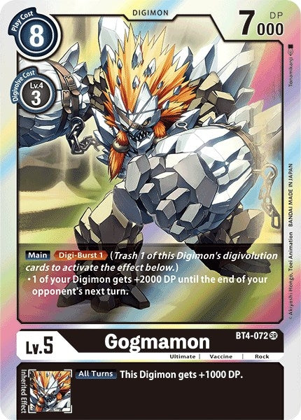 Image for Gogmamon (BT4-072 SR) - Digimon Card Game