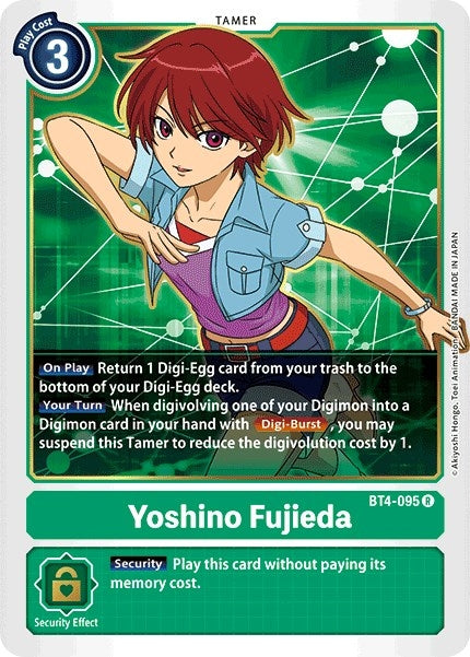 Image for Yoshino Fujieda (BT4-095 R) - Digimon Card Game